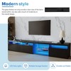 Sapphtopaz TV Stand for TVs Up to 105" Entertainment Center with 2 Glass Shelves and 3 Storage Cabinet TV Console with LED for Living Room - 4 of 4