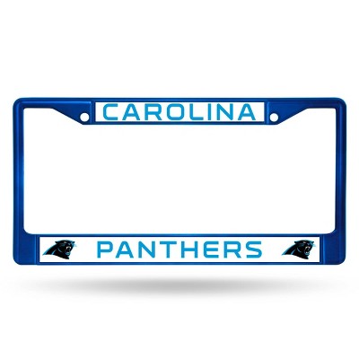 NFL Carolina Panthers Colored Chrome License Plate Frame