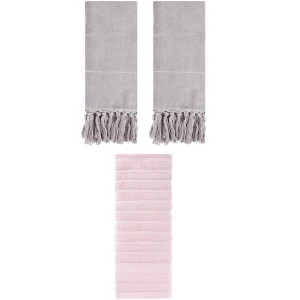 REGALWOVEN 3 Packs Solid Absorbent Soft Cotton Hand Towels 14" x 30" - 1 of 4