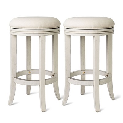 Maven Lane Eva Rotating Backless Kitchen Stool, Set of 2