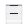TIRAMISUBEST Modern Nightstand 19" H - White Mobile File Cabinet - 3 of 4