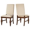 Set of 2 Fitzgerald Nailhead Accent Side Dining Chair - Inspire Q - 3 of 4
