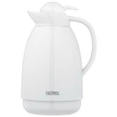 THERMOS 710TRI4 34 oz White Glass Carafe