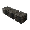 Dolonm Best Seller! 30 PCS Dark Brown Deck Tiles - Acacia Hardwood, Striped Anti-Mold Flooring, Balcony/Garden Upgrade - 2 of 4