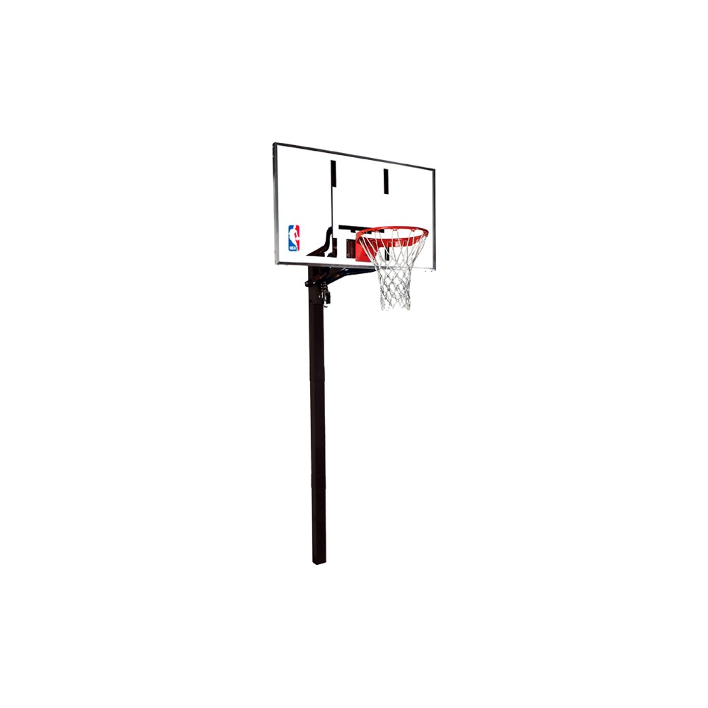 UPC 689344334820 product image for Spalding Glass In Ground Basketball System - 54 | upcitemdb.com