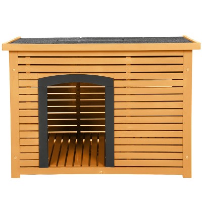 FDW Dog House Easy To Set Up Outdoor Indoor Wooden Dog House