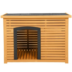 FDW Dog House Easy To Set Up Outdoor Indoor Wooden Dog House - 1 of 4