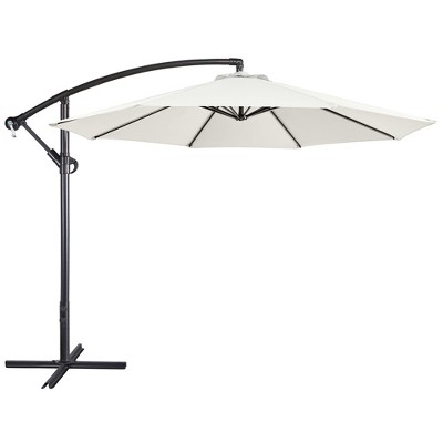 Yaheetech 10 Ft Patio Umbrella with Crank & Cross Base