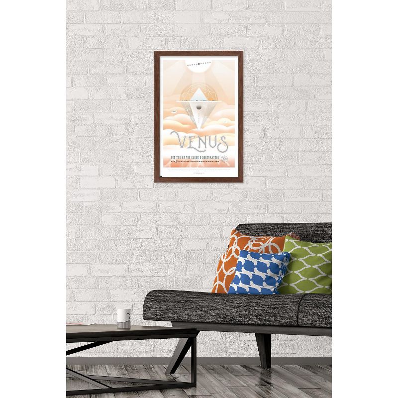 Trends International NASA - Venus Travel Poster Framed Wall Poster Prints, 2 of 7