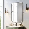 PexFix Iron Round Corner Rectangle Three Color Swivel Hardware Wall Mirror - 2 of 4
