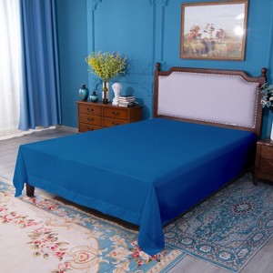 Brushed Microfiber Flat Sheet Only, Super Soft Hotel Quality Top Sheet - NTBAY - 1 of 4