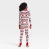 Kids' Holiday Fair Isle Print Matching Family Pajama Set - Wondershop™ White - image 2 of 2