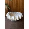 Glazed Bowl, 6" H - Organic White Ceramic Decorative Compote by Kalalou - 4 of 4