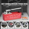 VEVOR Hydrostatic Test Pump, Max 25 bar/362 PSI, Dual Valve Hydraulic Manual Water Pressure Tester Kit with Gauge 2.8 Gal Water Tank, Red - 3 of 4