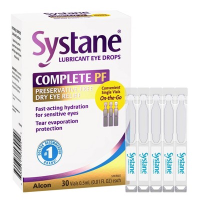Systane Complete Preservative-Free Lubricant Eye Drops - 0.3 fl oz/30ct
