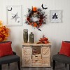 Nearly Natural 30” Spider and Skull with Top Hat Halloween Wreath - 4 of 4