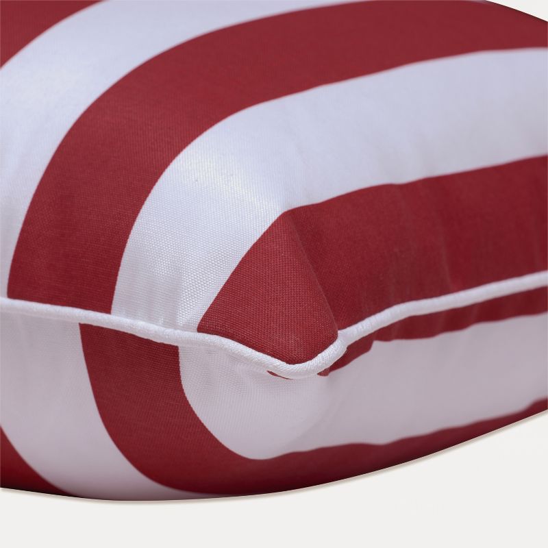 2pc Outdoor/Indoor Oversized Rectangular Throw Pillow Set Midland Americana Red - Pillow Perfect, 3 of 8