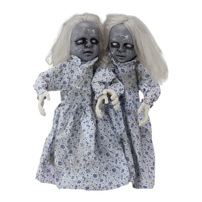 Slickblue Spooky 2.8 FT Halloween Prop with Motion Sensor, LED Eyes & Sounds for Outdoor Decorations