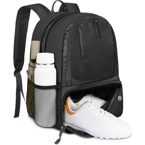 Multi-Sport Backpack with Ball Holder, Water-Resistant Soccer Bag for Large Gym Bag for Sports Gear - 1 of 4