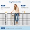 TROPOW Dog Playpen for Indoor & Outdoor Use, 48 inch 8 Panels Outdoor Pet Play Pen, Dog Exercise Play Pen for Large/Medium/Small Dogs - 4 of 4