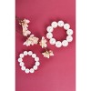 Slickblue White Faux Pearl Bracelet for Women, Elastic Fit, Small Pearls, Classic Wrist Accessory - 2 of 2