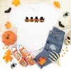 Four Black Cats Pumpkins - Youth Short Sleeve Graphic T-Shirt and Toddler Short Sleeve Graphic T-Shirt - 2 of 4