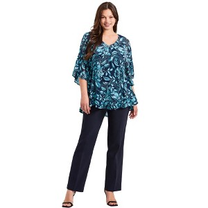 Avenue Women's Plus Size Harlow Chiffon Blouse - 1 of 4