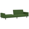 vidaXL 2-Seater Sofa Bed Dark Green Velvet - 4 of 4