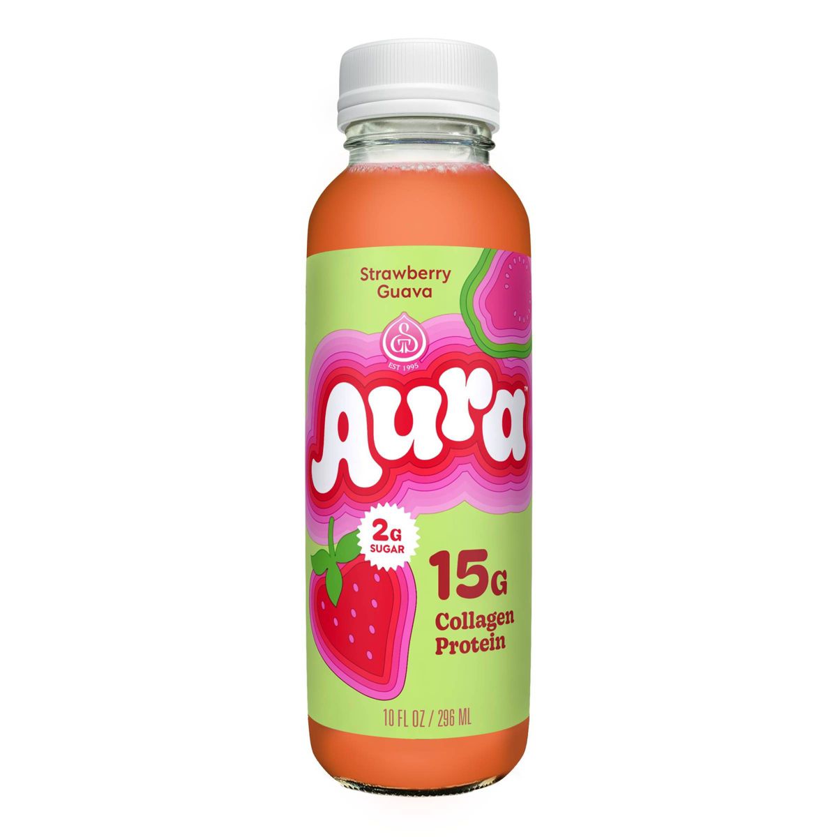 GT's Aura Strawberry Guava Collagen Protein - 10 fl oz