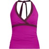 Lands' End Women's Texture V-neck Halter Tankini Swimsuit Top - 3 of 3