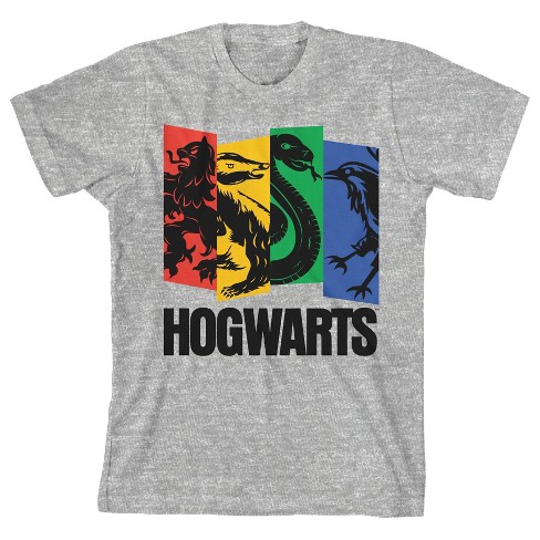 T-shirt-xl : Target Gray Heather Houses Harry Boys Hogwarts Potter 4 Youth