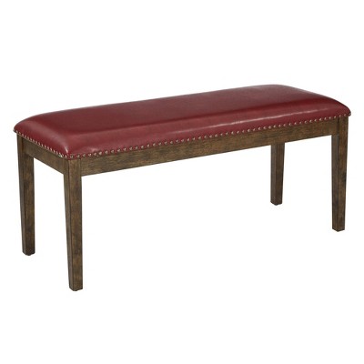 target leather bench