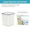 Racxily Airtight Storage Canisters, 4 Pcs Large Food Storage Container for Flour, Sugar - 4 of 4