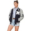 Members Only Women's Oversized Varsity Jacket - 3 of 4