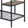 NicBex Mobile Kitchen Island Cart Metal Frame Kitchen Storage Cabinets with 4 Tier Open Shelves for Kitchen, Natural - 4 of 4