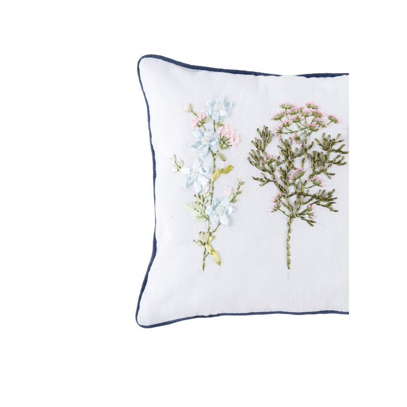 C&F Home Delicate Floral Ribbon Pillow, 2 of 5
