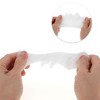 Unique Bargains Soft Five Holes Toe Spreaders White 2 Pairs - 3 of 4