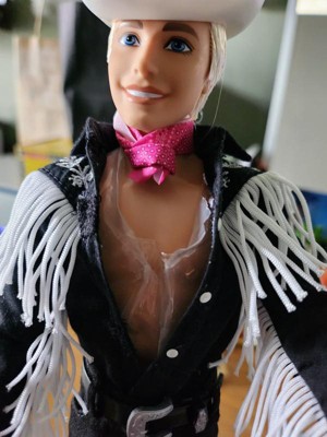 Barbie-doll male Ken Army-Look semi-portrait no property release