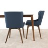 Vynxaria Navy Blue Dining Chairs - Set of 2 for Modern Elegance - 3 of 4