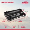 SKB vSeries ATA Regular Stand Case with Polyethylene Hard-Shell Construction and Built-In Wheels, TSA Recognized and Accepted Locking Latches, Black - 3 of 4