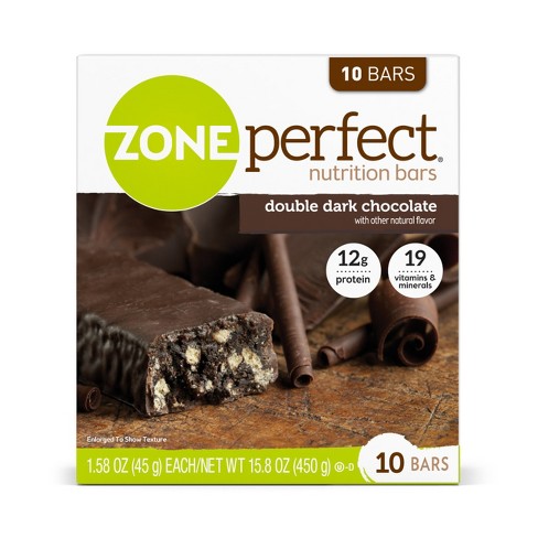 zone bar double dark chocolate nutrition
