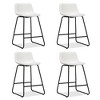 Arceso Bar Stools Set of 4, 24 Inch Faux Leather Barstools, Modern Counter Height StoolsArmless Counter Chairs for Kitchen Island - 4 of 4
