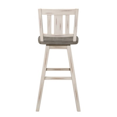 NicBex Dining Chairs Set of 2 Counter Height Chairs 360-degree Swivel Chair Solid Rubberwood for Kitchen, Home Bar