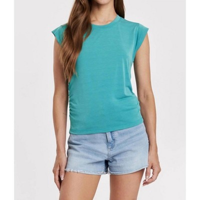 Women's Alora Side Shirred Muscle Tee - Another Love