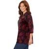 Catherines Women's Plus Size Easy Fit 3/4-Sleeve V-Neck Tunic - 4 of 4