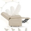 Power Lift Recliner with Heat & Massage, Plush Oversized Wide Seat - Adjustable Electric Lift Chair for Elderly & Mobility, Gray - 4 of 4
