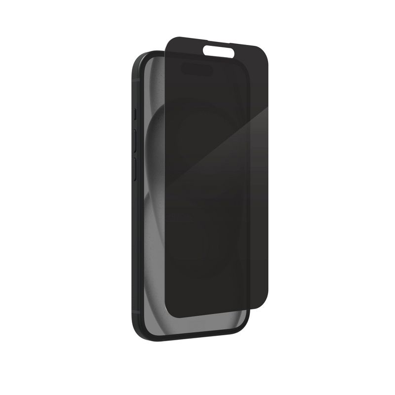 ZAGG Apple iPhone 15 Glass Elite Privacy Screen Protector, 1 of 5