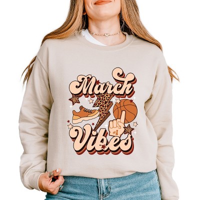 Simply Sage Market March Vibes Basketball Cheetah Sweatshirt