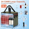 Tirrinia Insulated Cooler Bag-24 Cans Portable Collapsible Soft Sided Ice Chest, Leak-Proof with Zipper Cooler Box for Beach, Travel, Camping, Picnic - 4 of 4