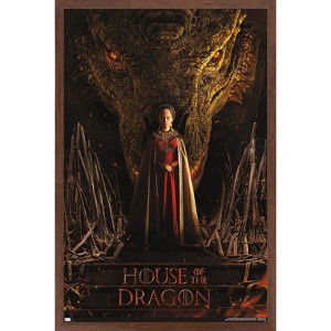 Trends International House of the Dragon - Rhaenyra Dragon Head One Sheet Framed Wall Poster Prints - 1 of 4